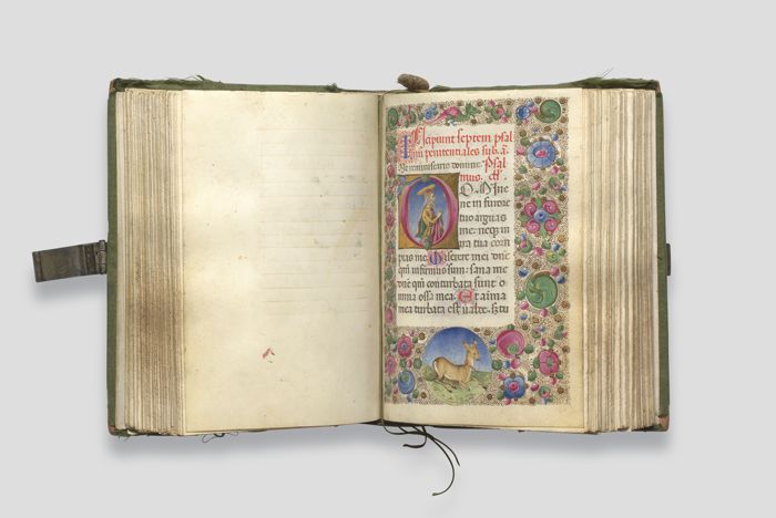 Zoom image for the object Geöffnetes Stundenbuch, Doppelseite 94