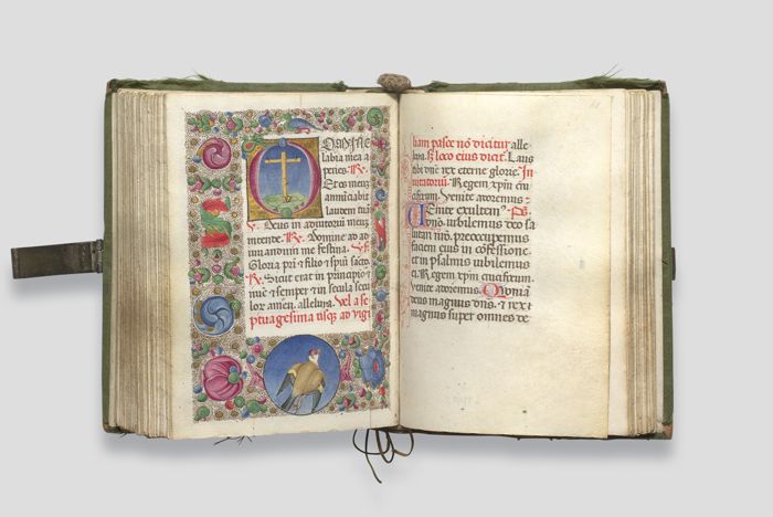Zoom image for the object Geöffnetes Stundenbuch, Doppelseite 161