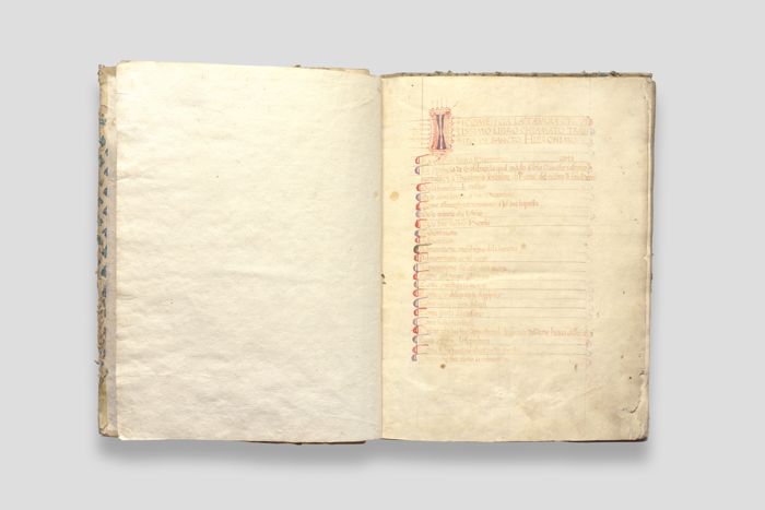 Objektabbildung zoomen Folio 2 der aufgeschlagenen Handschrift