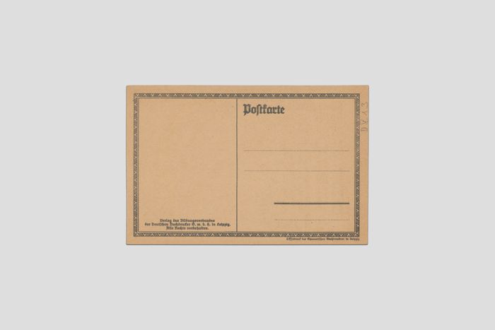Objektabbildung zoomen Rückseite der Postkarte