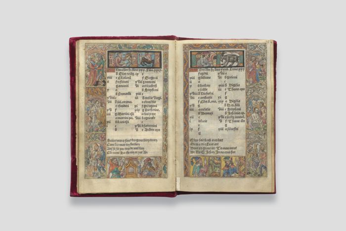Objektabbildung zoomen Geöffnetes Stundenbuch, Doppelseite 15