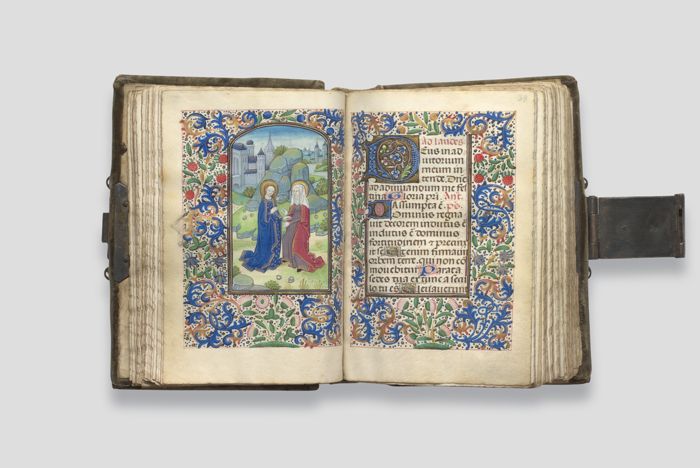 Objektabbildung zoomen Folio 39 des geöffneten Stundenbuchs