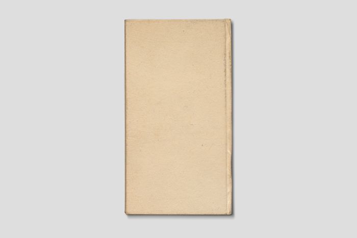 Zoom image for the object Aufsicht auf den unbedruckten Rückdeckel des Kalenderbuches