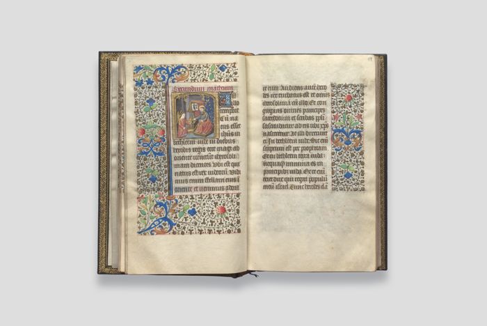 Objektabbildung zoomen Folio 19 des geöffneten Stundenbuchs