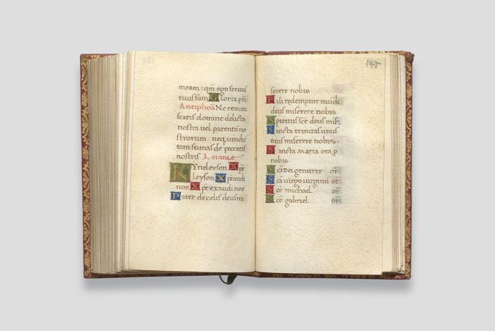 Objektabbildung zoomen Geöffnetes Stundenbuch, Doppelseite 140