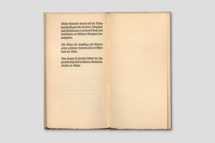 Zoom image for the object Aufsicht auf die etzte Textseite des Kalenderbuches