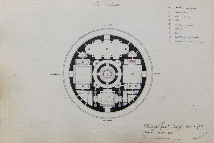 Objektabbildung zoomen Seite 162 des Buches. Dargestellt ist eine Zeichnung des Architekten Antoine Laurent Thomas.