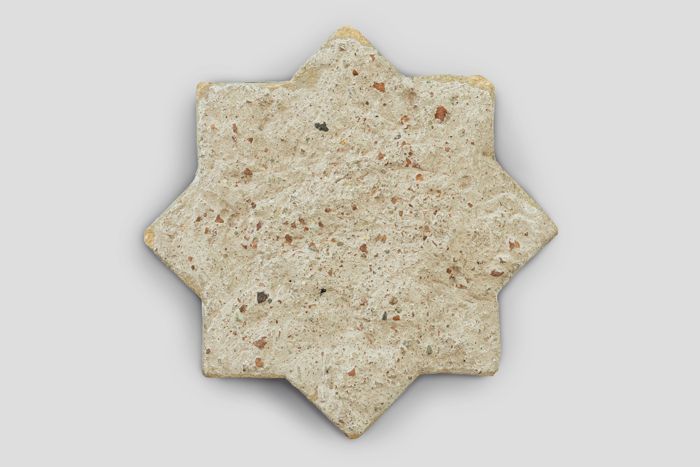 Zoom image for the object Aufsicht die Rückseite der sternförmigen Fliese