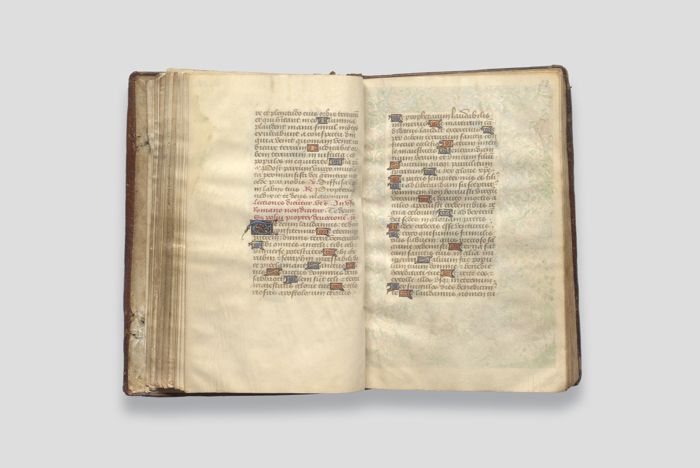 Objektabbildung zoomen Folio 23 des aufgeschlagenen Stundenbuchs.