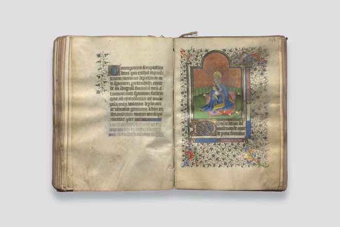 Zoom image for the object Geöffnetes Stundenbuch, Doppelseite 137