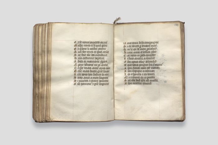 Zoom image for the object Geöffnetes Stundenbuch, Doppelseite 183