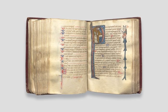 Objektabbildung zoomen Geöffnetes Buch, Doppelseite 185