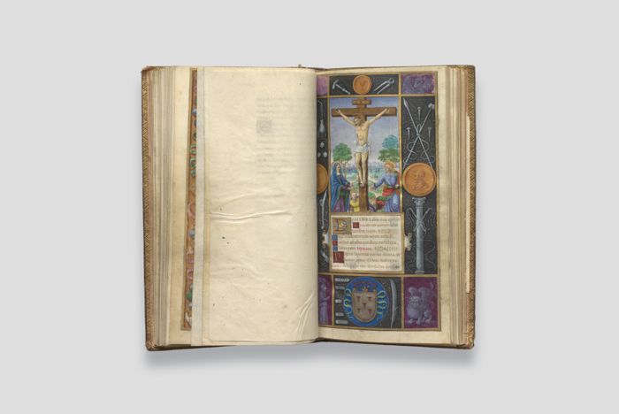 Zoom image for the object Folio 41 des aufgeschlagenen Stundenbuchs.