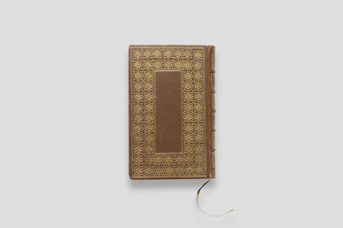 Objektabbildung zoomen Rückdeckel der Handschrift