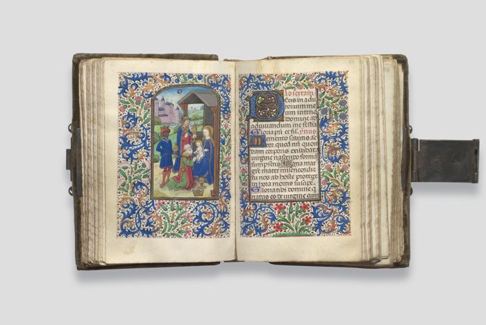 Objektabbildung zoomen Folio 62 des geöffneten Stundenbuchs