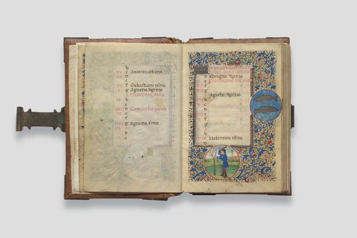 Objektabbildung zoomen Das geöffnete Stundenbuch, Doppelseite 3