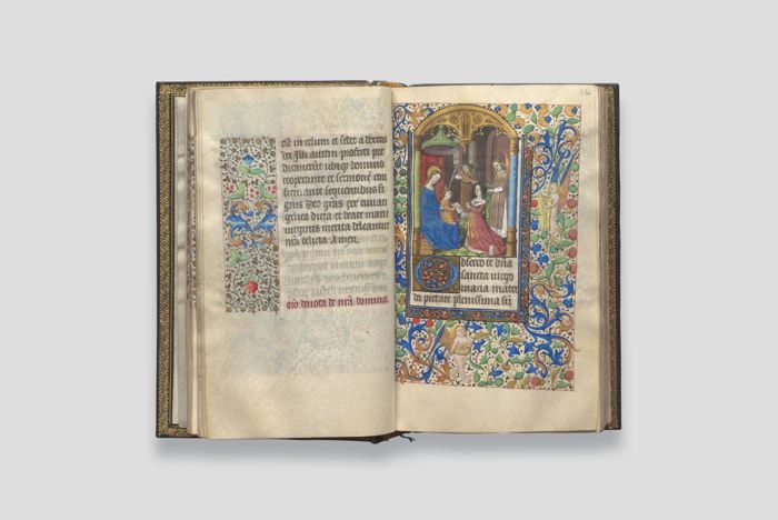 Objektabbildung zoomen Folio 22 des geöffneten Stundenbuchs