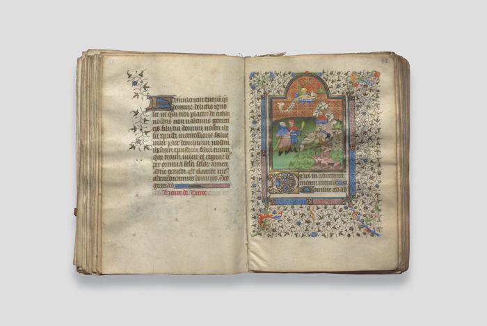 Zoom image for the object Geöffnetes Stundenbuch, Doppelseite 48